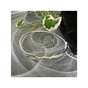 NWT Seed & Sage sterling silver hook loop bangle bracelet